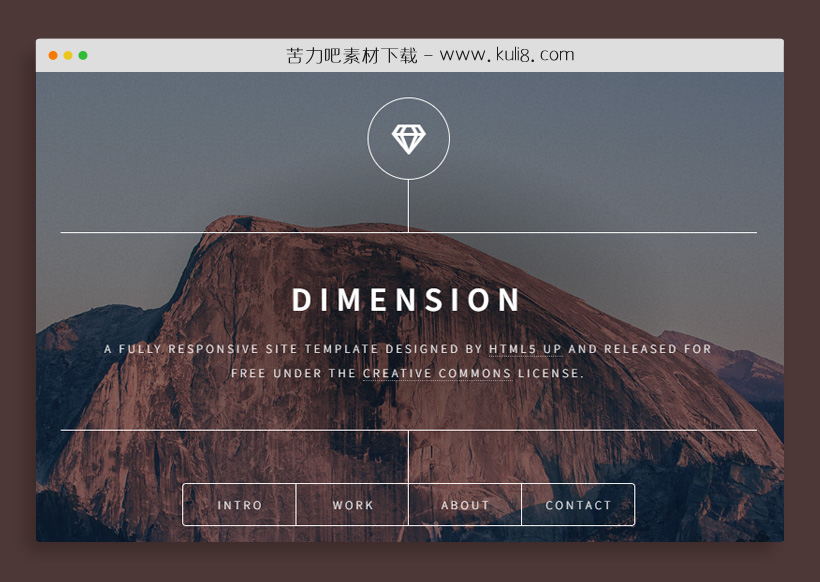 响应式个人博客网站单页html5模板