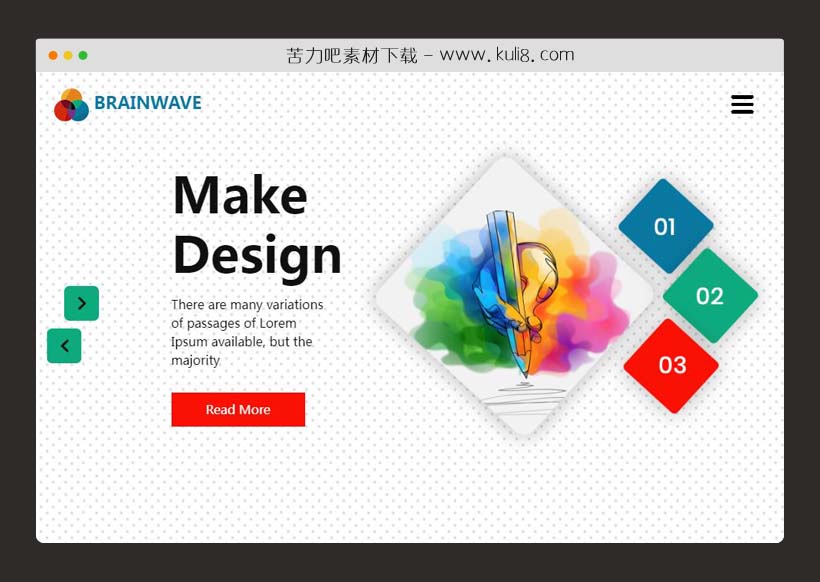 html5响应式创意UI设计公司网站html模板