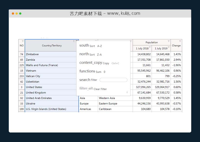 jquery具备EXCEL表格功能的HTML表格插件