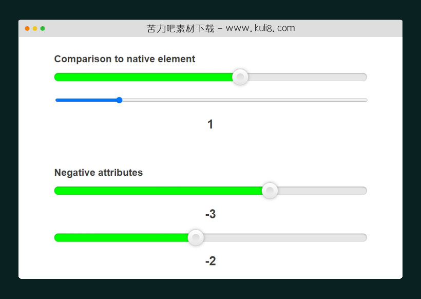 jquery支持移动端触摸的自定义进度滑块插件