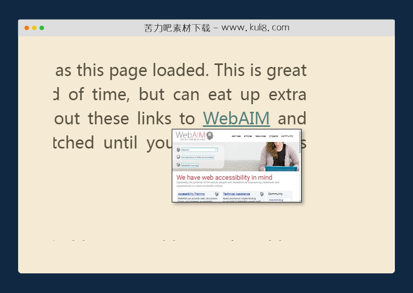 jquery鼠标悬停链接上触发实时预览特效