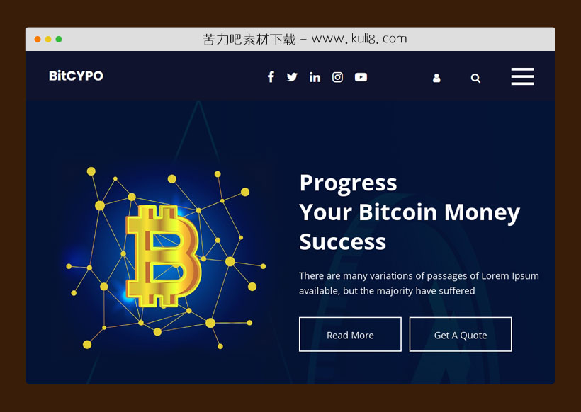html5响应式挖矿比特币金融服务公司网站模板