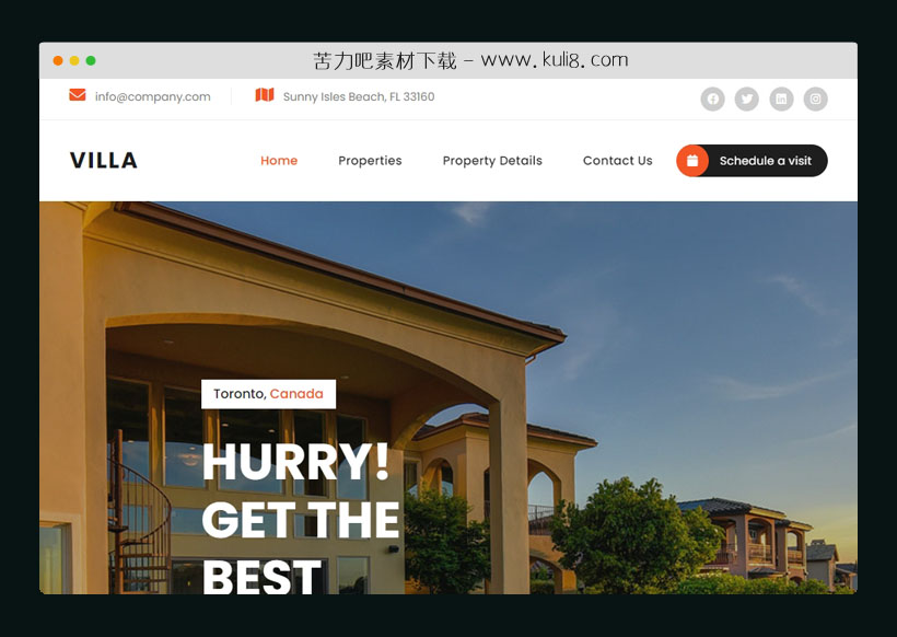 html5响应式别墅住宅豪宅商品房在线售房网站模板