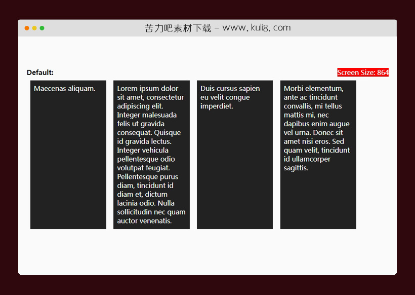 jquery响应式网格布局等高特效代码