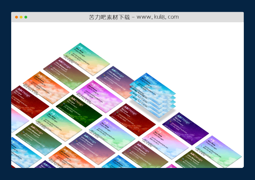 js鼠标悬停网格卡片触发堆叠动画特效代码