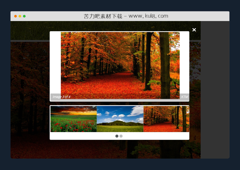 jquery带缩略图的图片弹出层查看器
