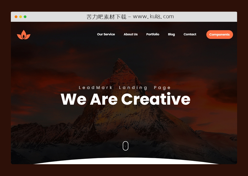 html5响应式建站设计网络公司单页网站模板