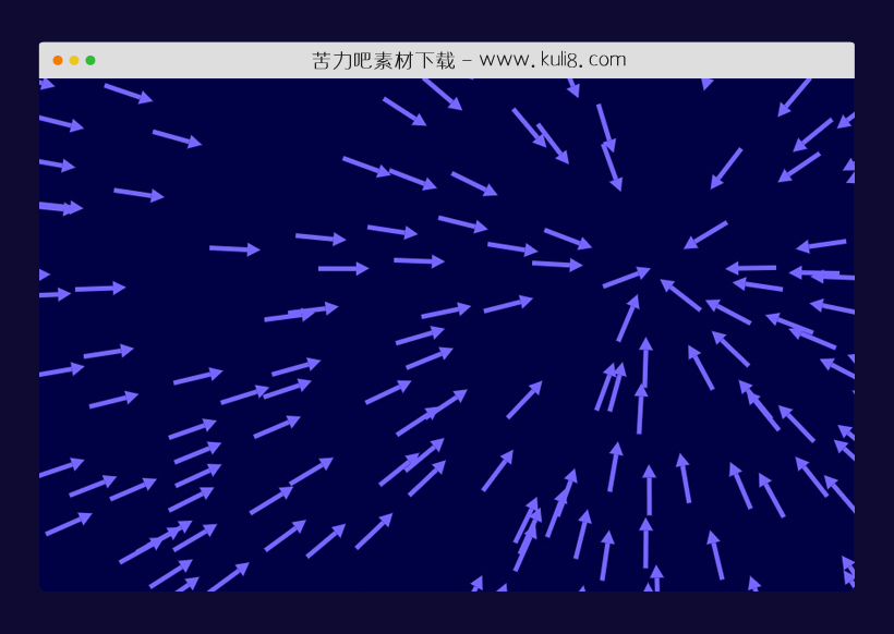 javascript箭头跟随鼠标交互动画特效