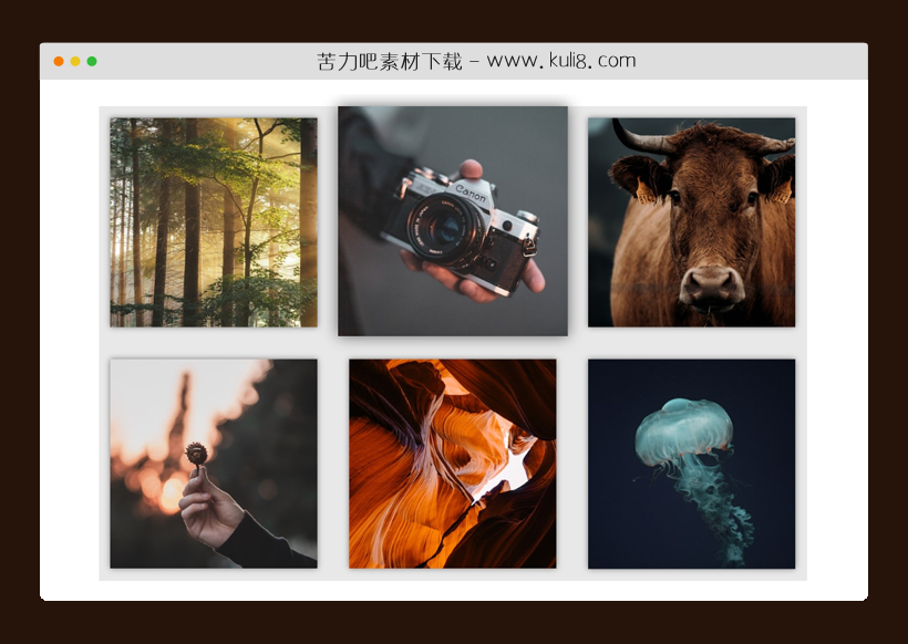 js+css鼠标悬停图片剪辑路径效果