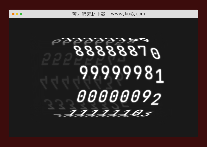 CSS3创建的3D计数器动画特效代码