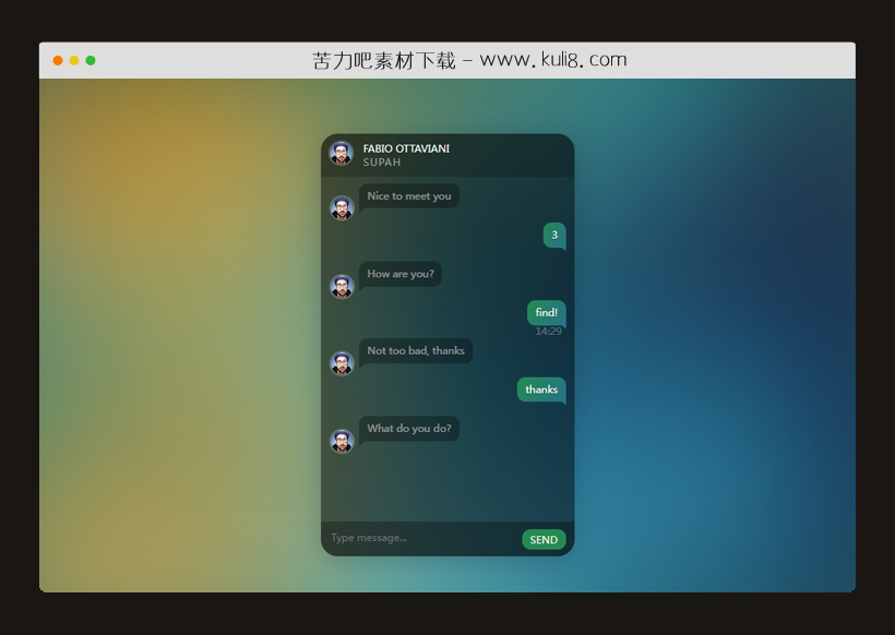 html5简单的在线聊天机器人网页模板
