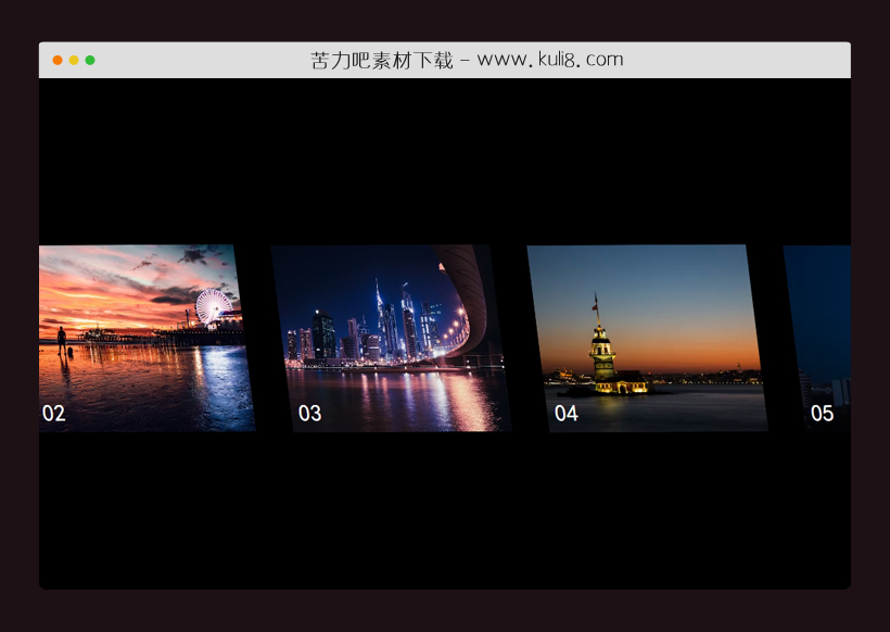 纯js带移动端触屏滑屏的照片墙滚动特效