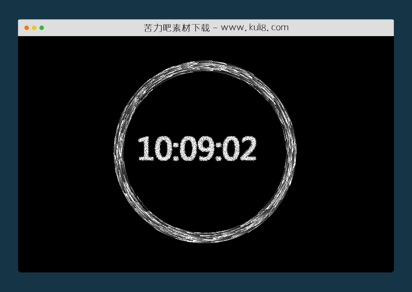 jquery时光隧道动画显示当前时间特效