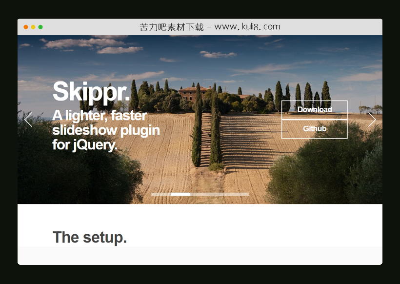 jquery响应式图文幻灯片插件