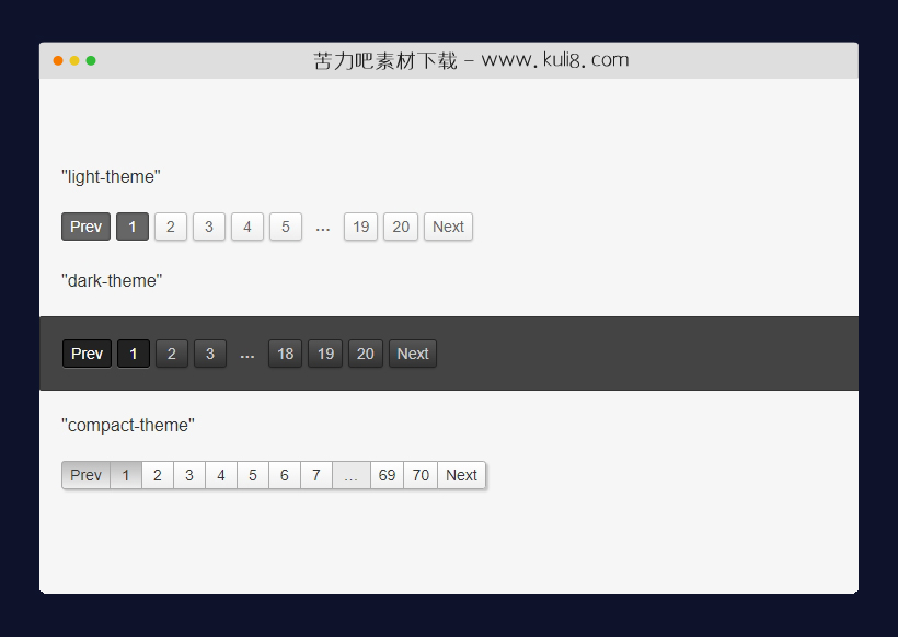 简单实用的jquery分页插件