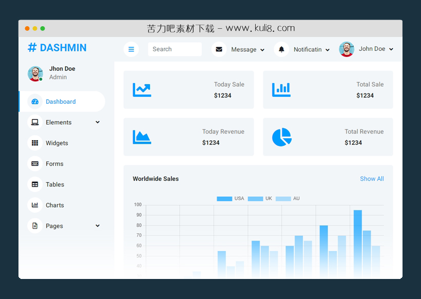 html5功能强大页面页面完整的后台系统模板